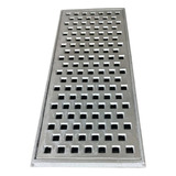 Ralo Linear 20x100 Grelha Aluminio Coleta Agua Pluvial