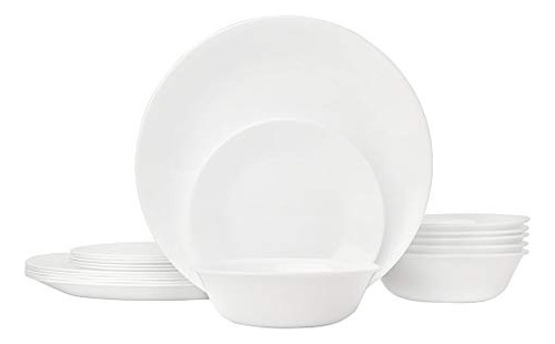 Corelle Livingware Juego De Vajilla De 18 Unidades, Winter F