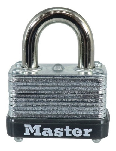 Candado Master Lock 22d Acero Laminado C/ Llave Color Gris