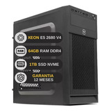 Pc Servidor Xeon E5-2660 V3 10c/20t 64gb Ram Ddr4, Nvme 1tb