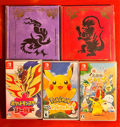 Pokemon Escudo + Lets Go +detective Pikachu Nintendo Switch