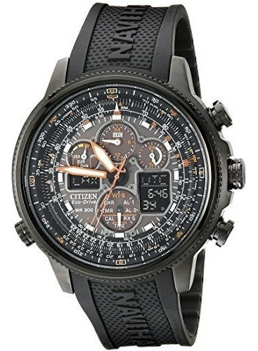 Citizen Men.s Jy8035-04e Navihawk Acero Inoxidable Eco-drive