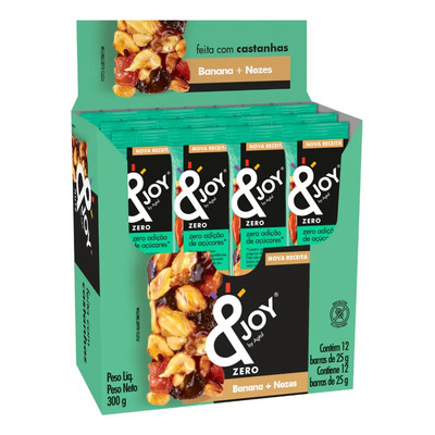 12 Barra Nuts Banana e Nozes &joy Agtal Zero Açucar | MercadoLivre