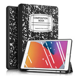 Funda Fintie Para iPad 9ª 8ª Gen 10.2  Soporte Lápiz Negro