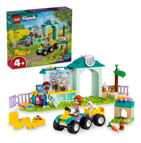 Lego® Friends Clínica Veterinaria De Animales De Granja Juguete De Construcción Con Montones De Accesorios Para Interpretar Historias, 2 Minipersonajes Y 3 Figuras De Animales 42632