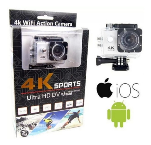Câmera Filmadora Sport 4k Ultra Hd Wi-fi Capacete Microfone