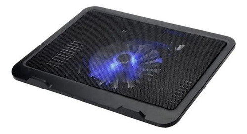 Base Enfriadora Ghia Gac-227 Para Laptop Ventilador Usb Color Negro Color Del Led Azul