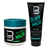 Level 3 Combo Mud Scrub Mask 500ml & Black Mask 250ml Barber