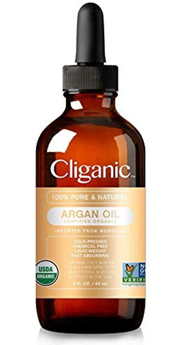 Aceite De Argán Cliganic Usda Orgánico, 100% Puro | Aceite D