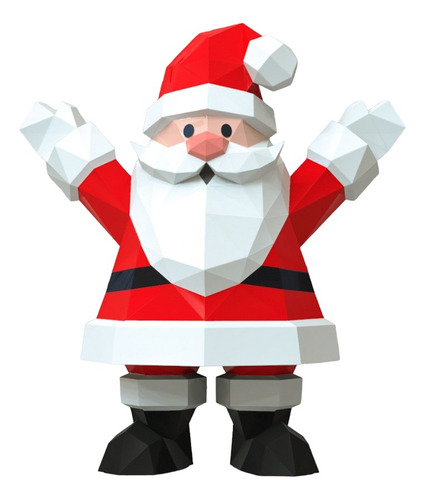 Santa Claus Para Armar Papercraft Papiroflexia Pdf