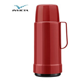 Garrafa Térmica Invicta Clássica 1 Litro Resistente Café Chá Cor Vermelha