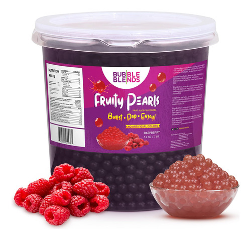Raspberry Popping Boba (7lbs) - Perlas Boba Con Jugo De Frut