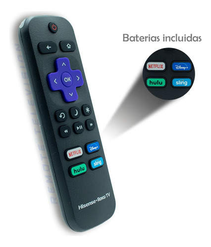 Control Remoto Hisense Roku Tv Original