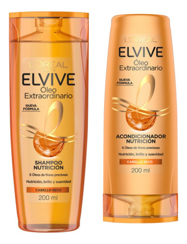 Combo Loreal Paris Elvive Oleo Extraordinario Shampoo+acond