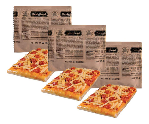 Pepperoni - Rebanadas De Pizza / Mre 'comida, Lista Para