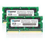 Memoria16gb (2x8gb) Ddr3l/ddr3 10600s 1333mhz  Sodimm 1.35v