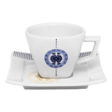 Kit 6 Xícara Café Cafézinho 75ml Focus Porcelana Oxford