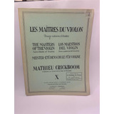 Los Maestros Del Violín  X Mathieu Crickboom  1925 