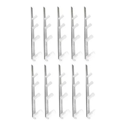 15pcs Haste Para Cerca Elétrica 04 Isoladores Reforçada 75cm