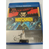 Triple Feature Blu-ray Watchmen Constantine V Nuevo Sellado 