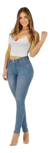 Jean Skinny Push Up Elasticados Tiro Alto Calce Perfecto 