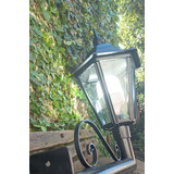 Antiguo Farol De Aluminio Con Lámpara Led