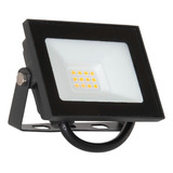 Reflector Proyector Led Movil Exterior 10w Luz Fria Calida Carcasa Negro Luz Cálido