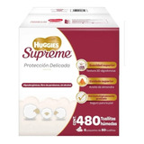 Toallitas Humedas Huggies Supreme 480pzas Aceite Almendra