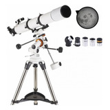 Telescópio Profissional Refrator Eq Lelong 90080 C/ Adp Cel