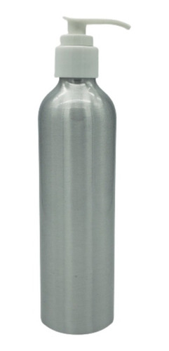 Envase Botella Aluminio 250ml Con Dosificador Gel (10 Pzas)