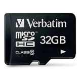 Tarjeta De Memoria Verbatim Micro Sdhc 32gb Con Adaptador