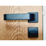 Fechadura Quadrada Banheiro Wc Preto Fosco Odin Imab 40mm