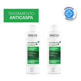 Kit Vichy Dercos Shampoo Anticaspa Grasa 200ml X 2 Und