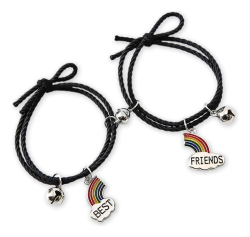 Pulsera Manilla Pareja Amigos Elástica Hombre Y Mujer