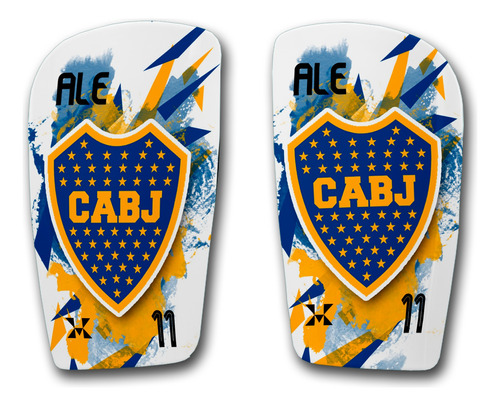 Canilleras Personalizadas De Boca Juniors Alto Impacto