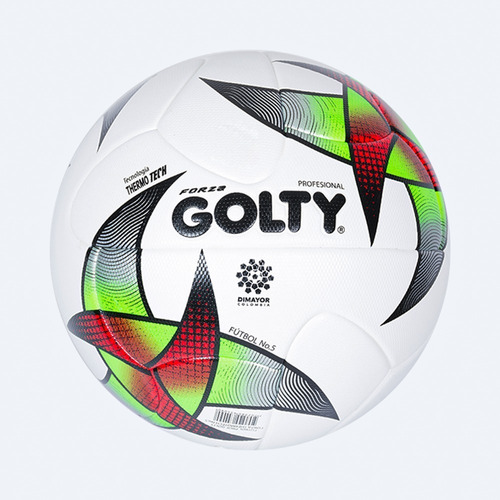 Balon  Futbol Profesional Golty Forza No.5 Color Blanco