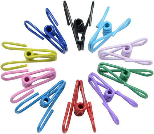 Broches Acero Inoxidable Clip X6 Colores Multiuso Universal