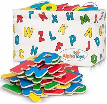 Imanes De Nevera Premium Abc + Colgante Canasta, 83 Letras M