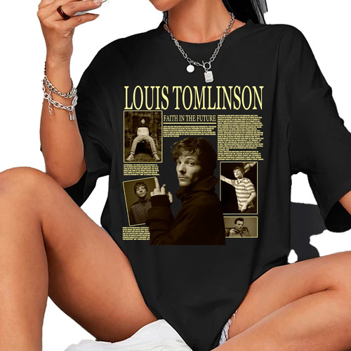 Camiseta Basica Louis Tomlinson Biografia History Album