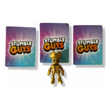 Figura 7cm Capitán Goldheart Stumble Guys + 3 Tarjetas Azar