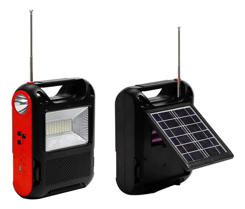Radio Altavoz Bluetooth Con Carga Solar
