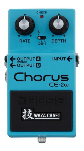 Pedal Boss Ce2w Chorus Waza Craft Analógico Japón - Oddity