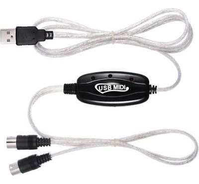 Cable Adaptador Audio Sonido Teclado Interfaz Midi Usb