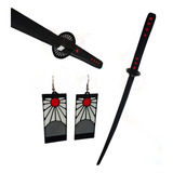  Katana + Aros Tanjiro Demon Slayer Kimetsu No Yaiba Cosplay