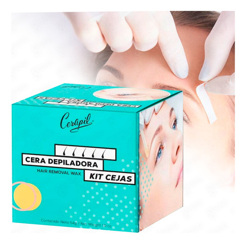 Cera Depiladora Kit De Cejas Cerapil 54g 