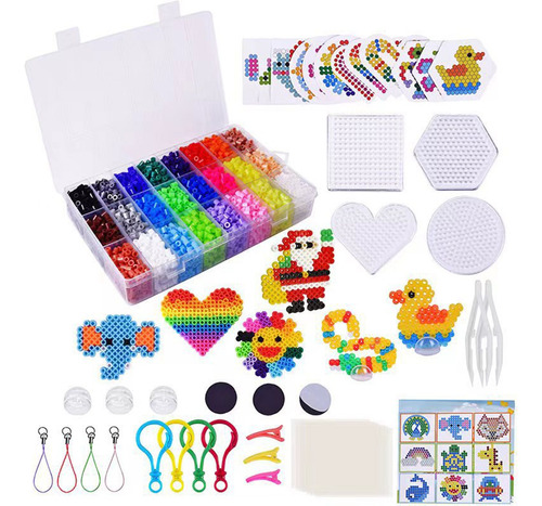 Kit 6300 Beads 24 Color Para Calentar Diy Juguetes