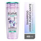 Shampoo Hialuronico Pure Elvive L'oréal Paris 400 Ml