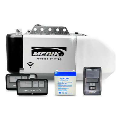 Motor Merik 711w con WiFi 1\u002F2HP con batería de respaldo compatible con MyQ | Meses sin interés