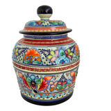 Porta Garrafon De Talavera 100% Orig. (incy. Base Y Llave)