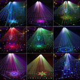 Dj Lights 3 Lens Rgb Led Disco Light Con 6 Ojos 15 Modos Son